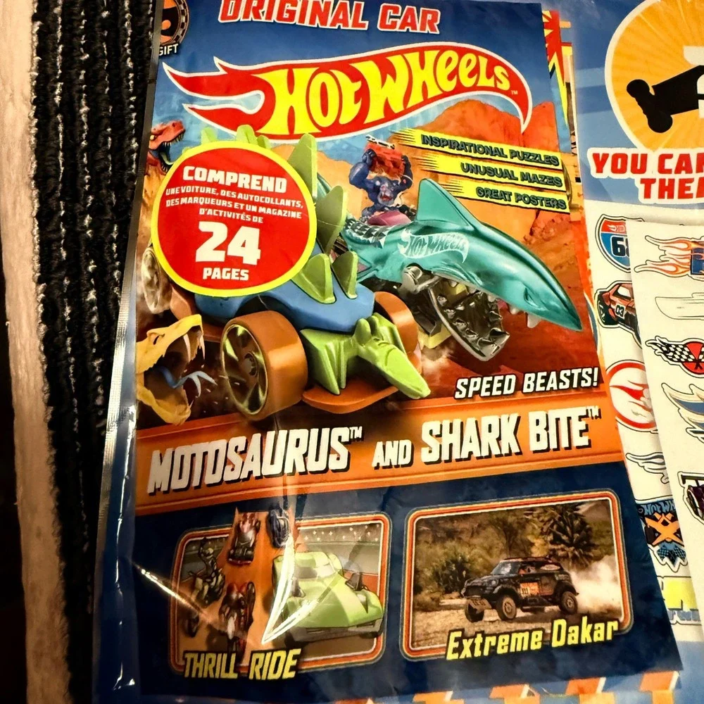 Hot Wheels Toy & Activity Set Kids OS Multi NEW Mystery Car Stickers Markers